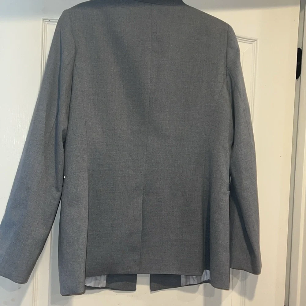 DKNY Women's Grey Blazer Jacket
